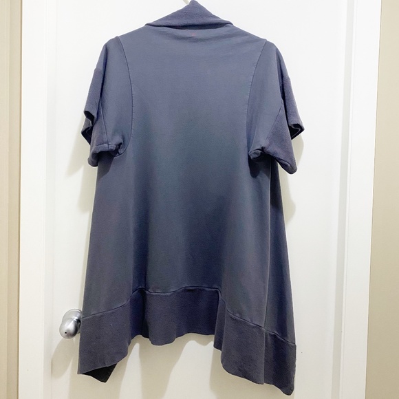 NWT Baftbird Unique Convertible 100% Cotton Shrug Grey Blue S/M - Picture 2 of 14